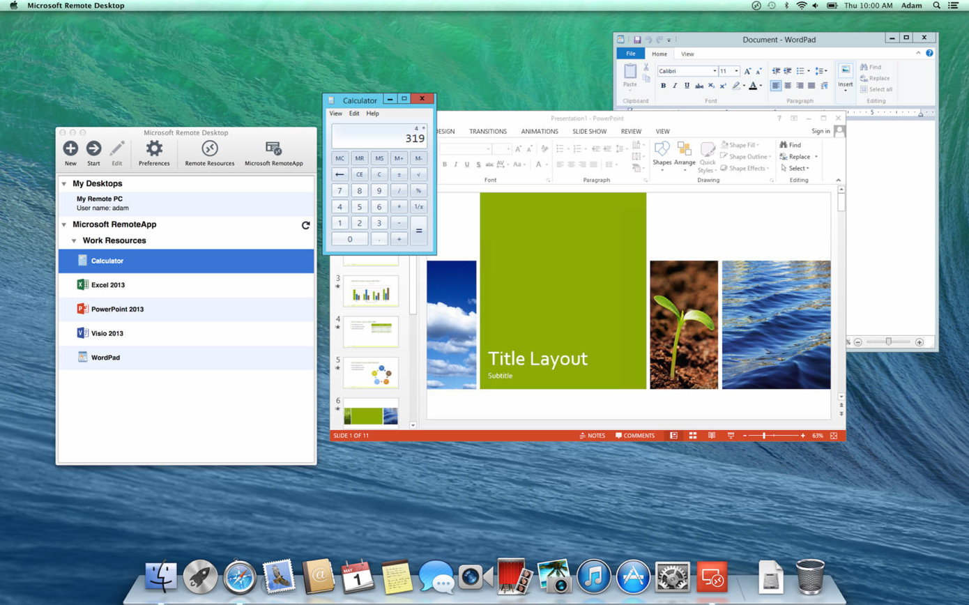 remote desktop app for mac os x